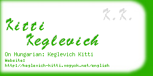 kitti keglevich business card